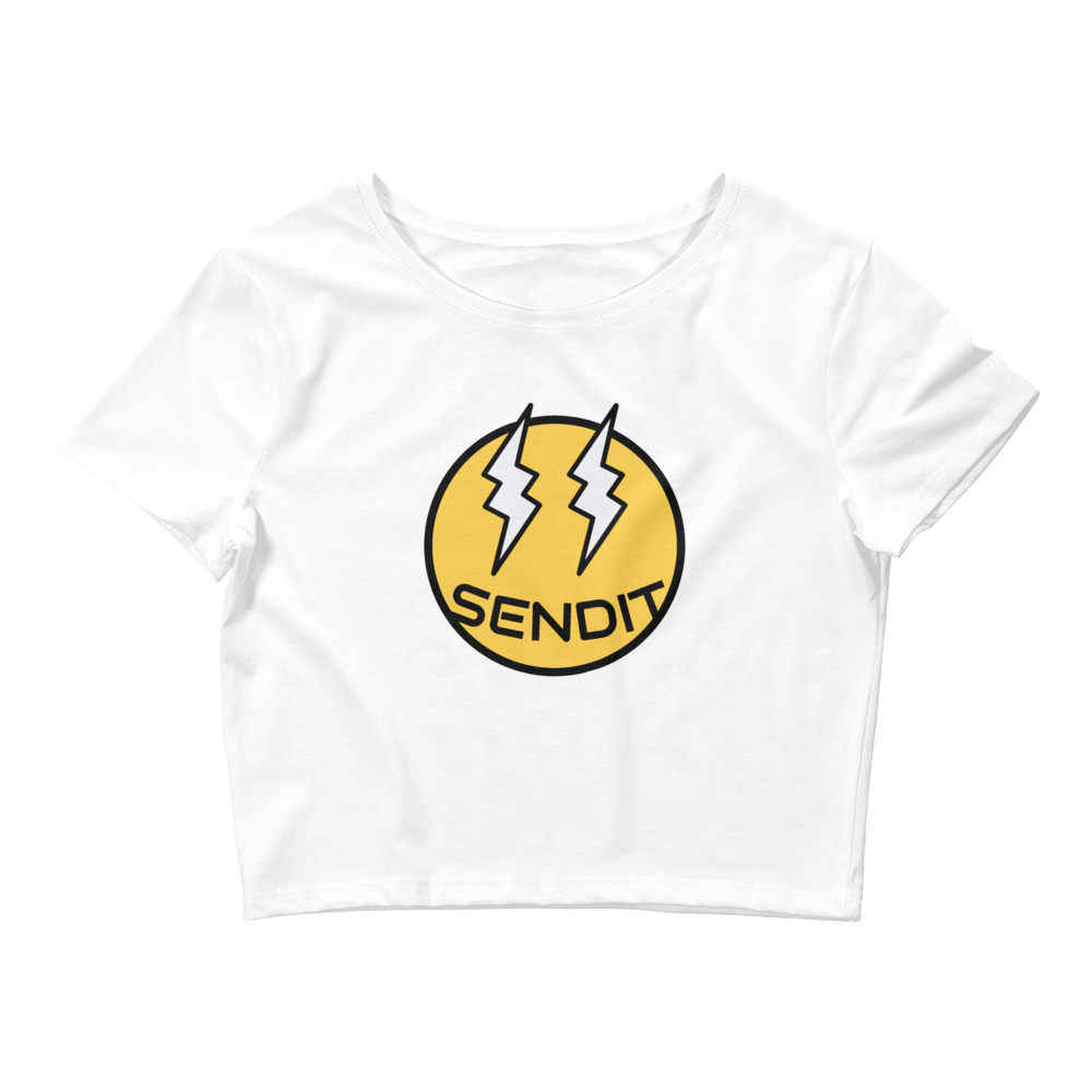 Send It Smiley Cropped Tee