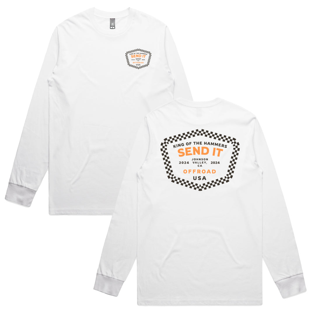 Send It Offroad Checkered Long Sleeve Tee