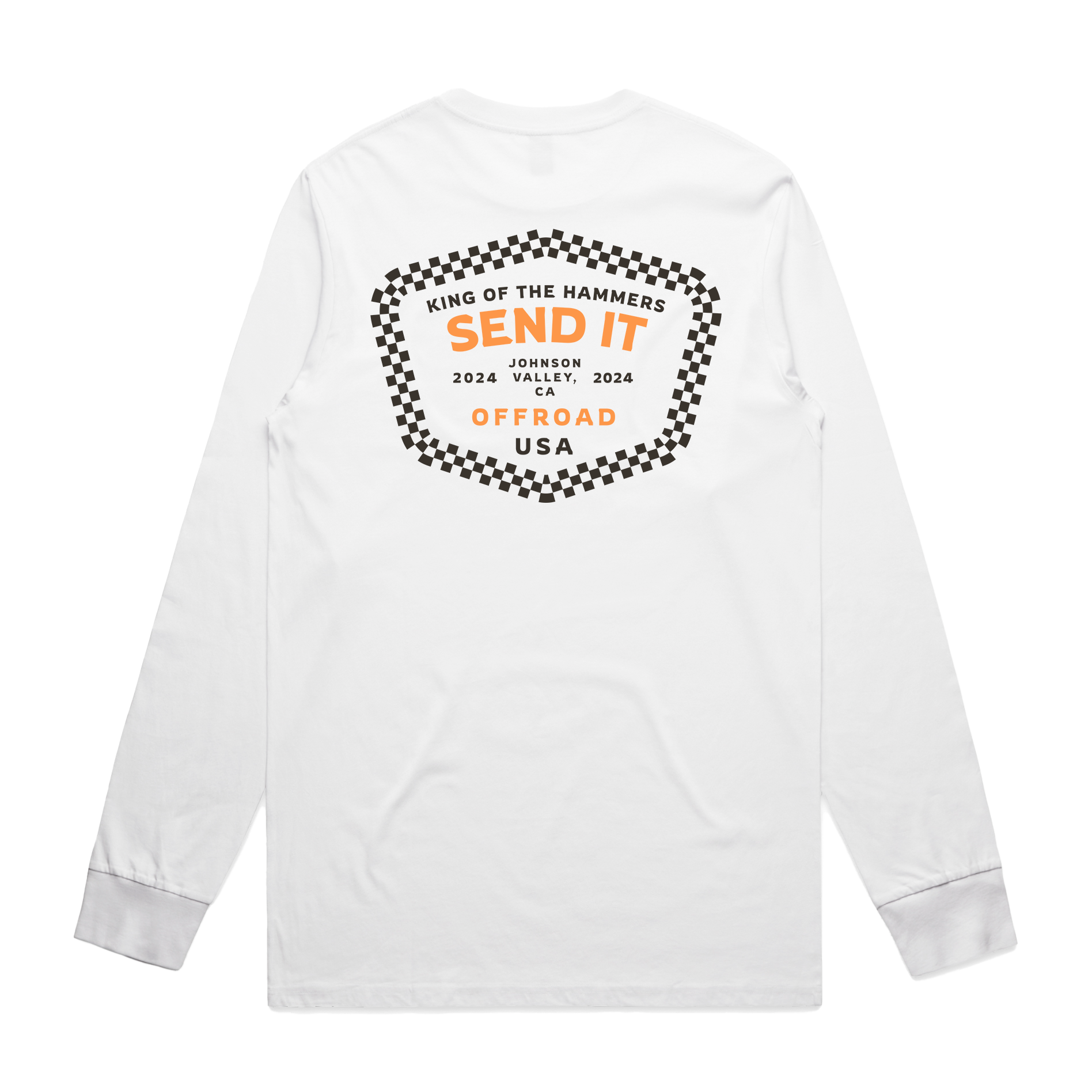 Send It Offroad Checkered Long Sleeve Tee