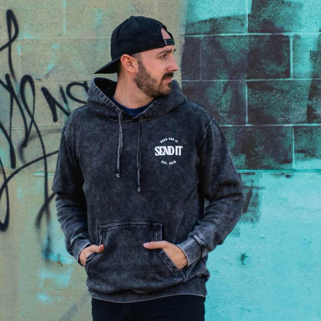 Send It Stone Wash Hoodie