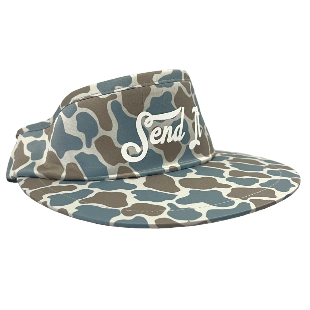 Send It Pebble Camo Visor