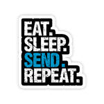 Eat Sleep Send Repeat Stickers