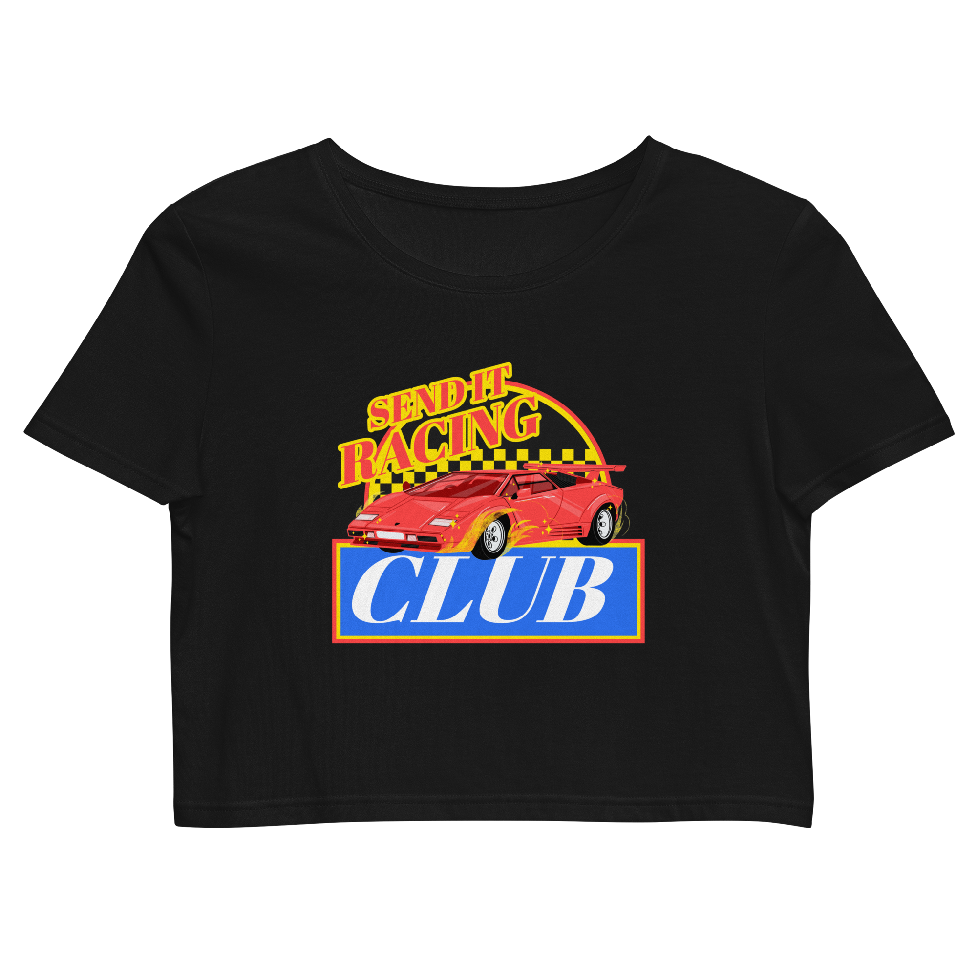 Send It Racing Cropped Tee