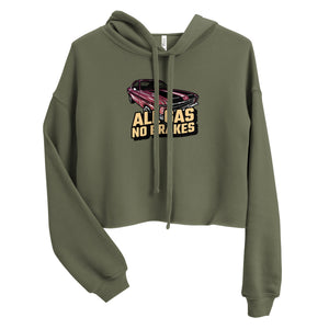 All Gas No Brakes Cropped Hoodie